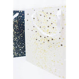 Gold Foil Stars Solid Color Large Size Gift Bag: MIX COLOR / ONE Love and Repeat