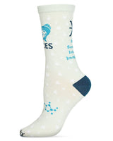 Pisces Zodiac Sign Crew Sock: 9-11 / Mint Infinity Classics International Inc.
