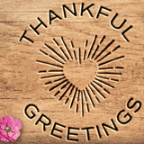 Thankful Greetings - 2" Matches + Mini Cloche - Colors of Your Choice + Strikers Thankful Greetings