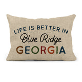 Canary Road - Customizable Location Life Is Better Rectangle Pillow Canary Road