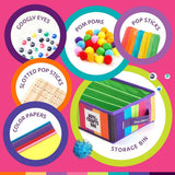 Kids Arts & Crafts Supplies Kit - with Storage Bin Dan&Darci