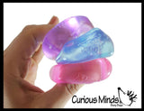 Curious Minds Toys - 1 NeeDoh Teenie Nice Ice Cube Baby Ice Sugar Ball - Thick Gl Curious Minds Toys