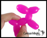 Curious Minds Toys - 1 Mini Balloon Dog Stretchy Toy - Cute Squishy Sensory Fidg Curious Minds Toys