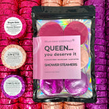 Relax Away Essentials - Queen - Shower Steamers 6 Pack - Made in USA - Spa Tablets