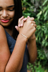 BESTIE Morse Code Bar Bracelet - BESTIE
