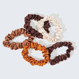 KITSCH - Satin Petite Scrunchies 5pc Set- Sedona KITSCH