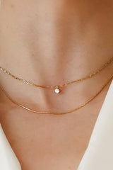 18K Gold Plated Layered Chain Necklace
