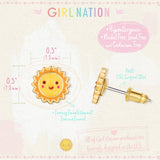 Girl Nation - Sunny Day Cutie Stud Earrings Girl Nation