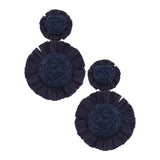 Canvas Style - Maui Raffia Statement Earrings Canvas Style