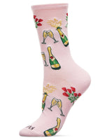 Champagne Celebration Bamboo Blend Crew Socks Infinity Classics International Inc.