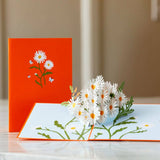 Lovepop Cards - Daisies with Monarch Butterfly Pop-Up Card, Flower Lovepop Cards