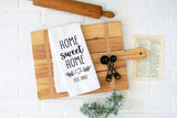 Home Sweet Home Towel, Tea Towel, Simple Kitchen Decor