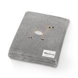Bleu La La - 100% Luxury Cotton Receiving Swaddle Baby Blanket - Deer Bleu La La