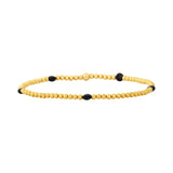 Gold 2MM Karen Lazar Design Beaded Bracelets Karen Lazar