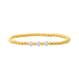 Gold 3MM Karen Lazar Design Beaded Bracelets Karen Lazar