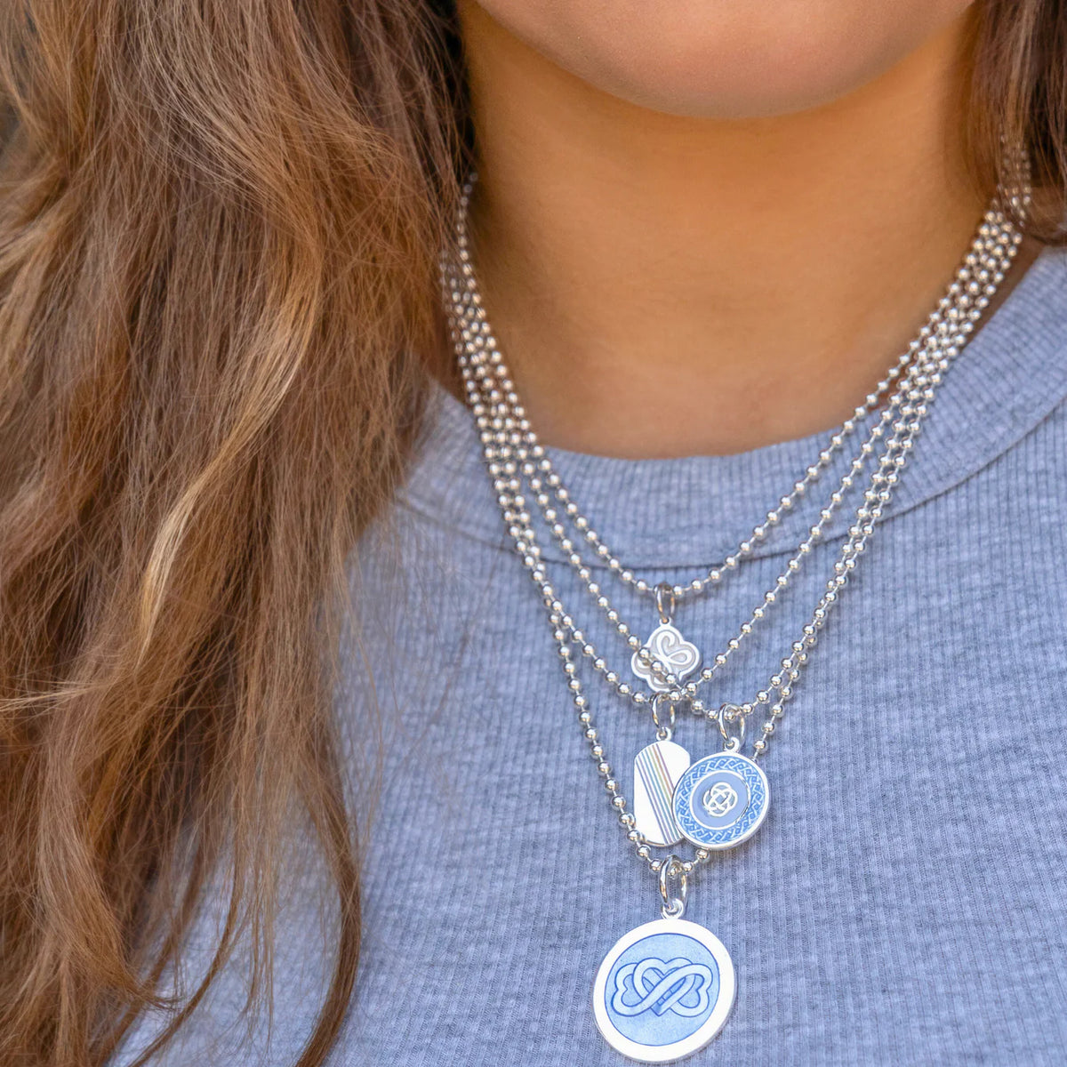 SILVER Ball 3mm 18" LOLA Necklace