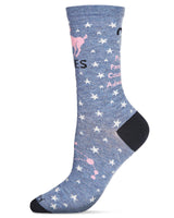 Aries Zodiac Sign Crew Sock: 9 - 11 / Denim Heather - Kindred & Crew