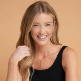 Elsie & Zoey - Narelle Waterproof Pave Linked Hoop Earrings Elsie & Zoey