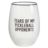 Wine Glass Tears of my Pickleball Opponents Santa Barbara Design Studio by Creative Brands
