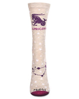 - Capricorn Zodiac Sign Crew Sock: 9-11 / Hemp Heather - Kindred & Crew