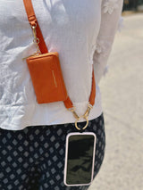 Save The Girls - Clip & Go Brushed Vegan Leather Phone Lanyard - RFID Pouch Save The Girls