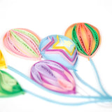 Quilling Card - Colorful Balloon Bunch Quilling Card