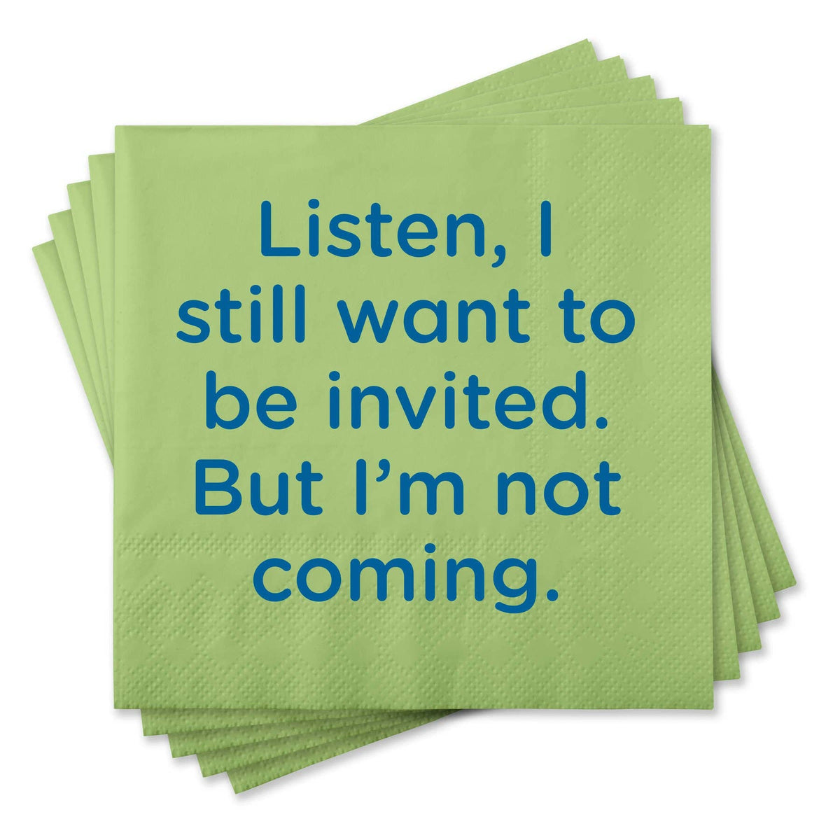 Chris’s Stuff Inc. - Funny Cocktail Napkins - Want to be invited