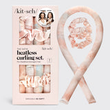 KITSCH - Satin Heatless Curling Set - Sunset Tie Dye KITSCH