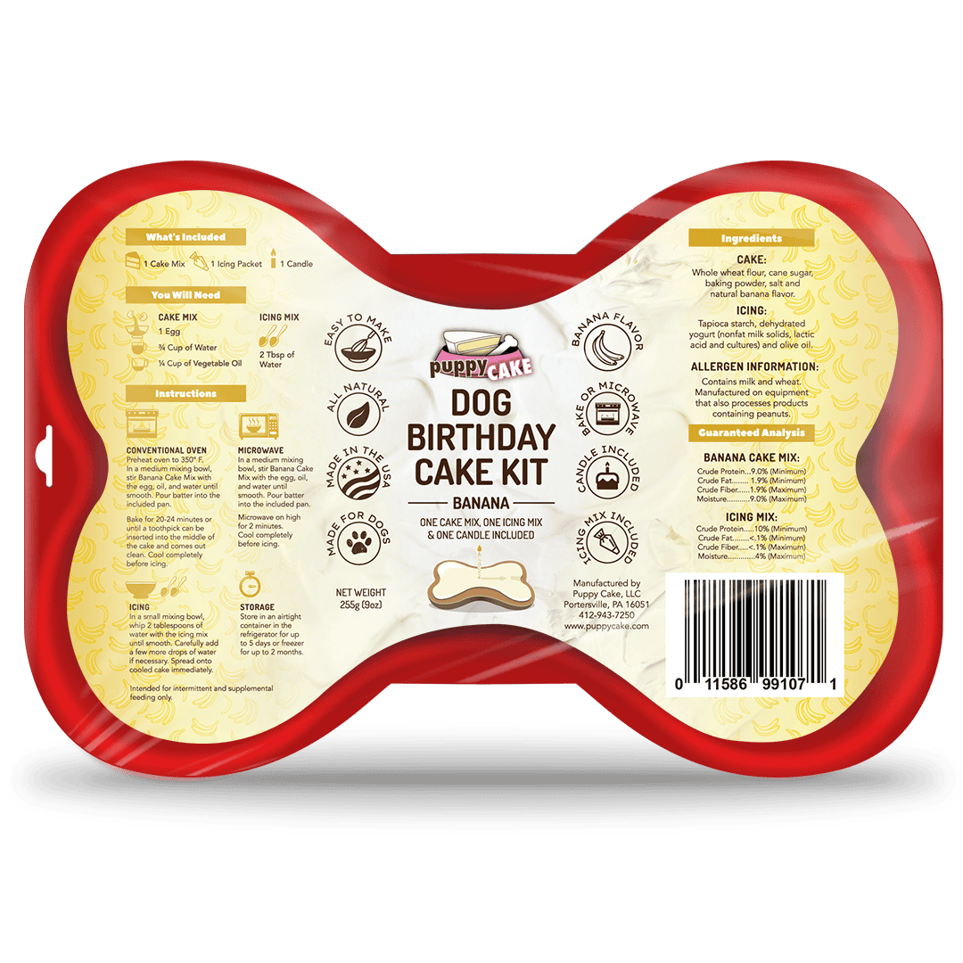 Dog Birthday Cake Kit Puppy Cake LLC