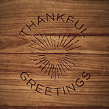 2" Matches in Cork Top Jar - Thankful Greetings