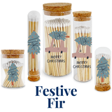 Thankful Greetings - Festive Fir Decorative Matches - Gifts & Stockings Thankful Greetings