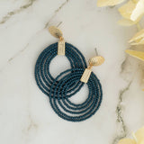 Elsie & Zoey - Marise Hoop Seed Bead Nickel-Free Drop Earrings Elsie & Zoey