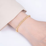 Gold Ball Stretch Bracelet | 2mm | 18K Gold Filled