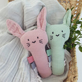 Summerville organic - Organic Soft Rattle Rabbit Pale Mauve Summerville organic