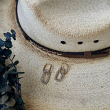 Elsie & Zoey - Narelle Waterproof Pave Linked Hoop Earrings Elsie & Zoey