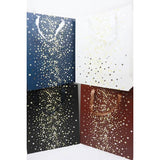 Gold Foil Stars Solid Color Large Size Gift Bag: MIX COLOR / ONE Love and Repeat