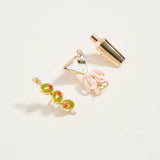 Martini Olive Cocktail Brooch Pin Set of 3