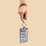 Save The Girls - Clip & Go Brushed Vegan Leather Phone Lanyard - RFID Pouch Save The Girls