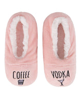 MeMoi Coffee & Vodka Sherpa Lined Slippers Infinity Classics International Inc.