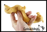 Curious Minds Toys - 1 Stretchy Weiner Dog Crushed Bead Sand Filled - Doggy Lover Curious Minds Toys