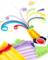 Quilling Card - Birthday Champagne Quilling Card