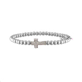 Love, Lisa - Christine's Sparkling Cross Beaded 4mm Bracelet Love, Lisa