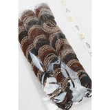 Brown Tone Rubber Ponytail Holder for Fine Hair: BROWN COMBO / ONE Love and Repeat