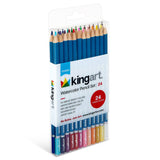 KINGART - Watercolor Pencils Set - 24 Colors
