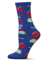 Infinity Classics International Inc. - Women's If Teachers Were Apples Greeting Card Socks Infinity Classics International Inc.