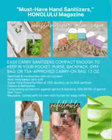 Natural Travel-Size Pocket Hand Sanitizer, Refillable 1.3 oz Lanikai Bath and Body