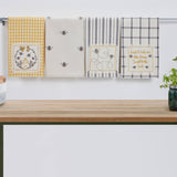 Embroidered Bee Tea Towel Set of 2 19x28