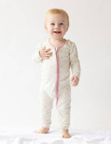 Baby Heart Bamboo Convertible Footed Onesie