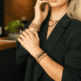 Gold Signature Beaded Bracelet Karen Lazar