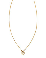 Tiny Heart Padlock Gold Pendant Necklace Kendra Scott